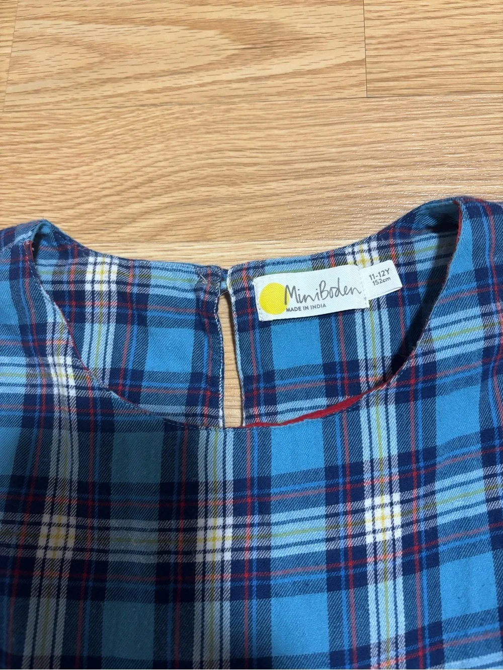 “Mini Boden” plaid dress size 11-12